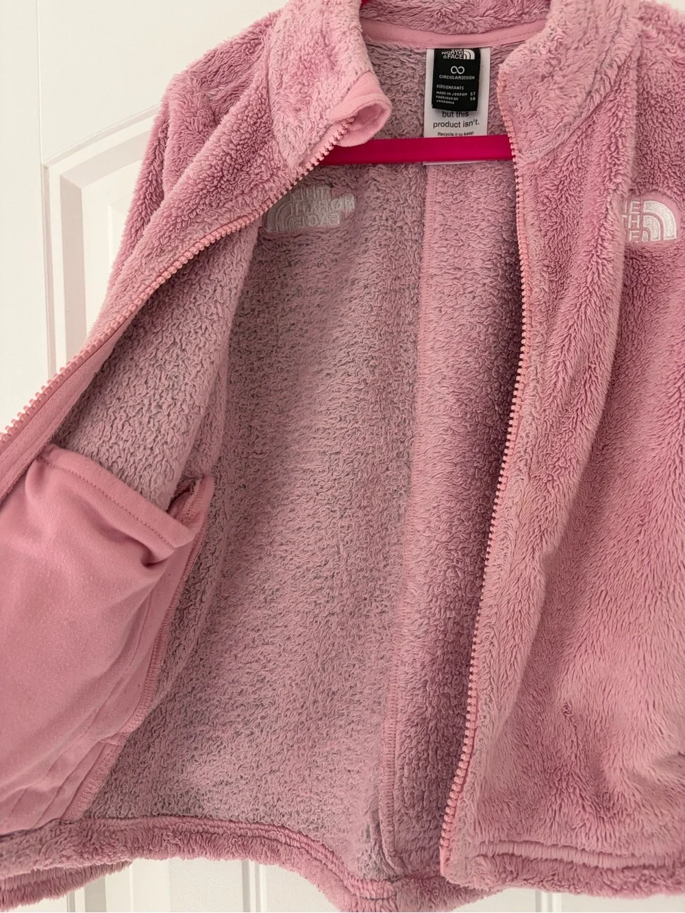 The North Face Girls' Pink Fleece Jacket | 5T